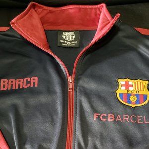 FC Barcelona Zip up jacket Navy blue Adult(Medium)